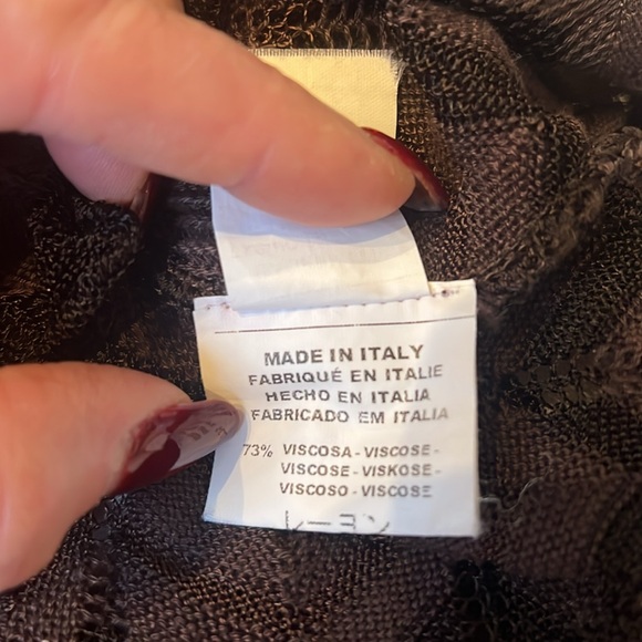 Missoni Chocolate Brown Chevron Tank Top Sz 12
Cotton and Vicose. - Picture 7 of 10